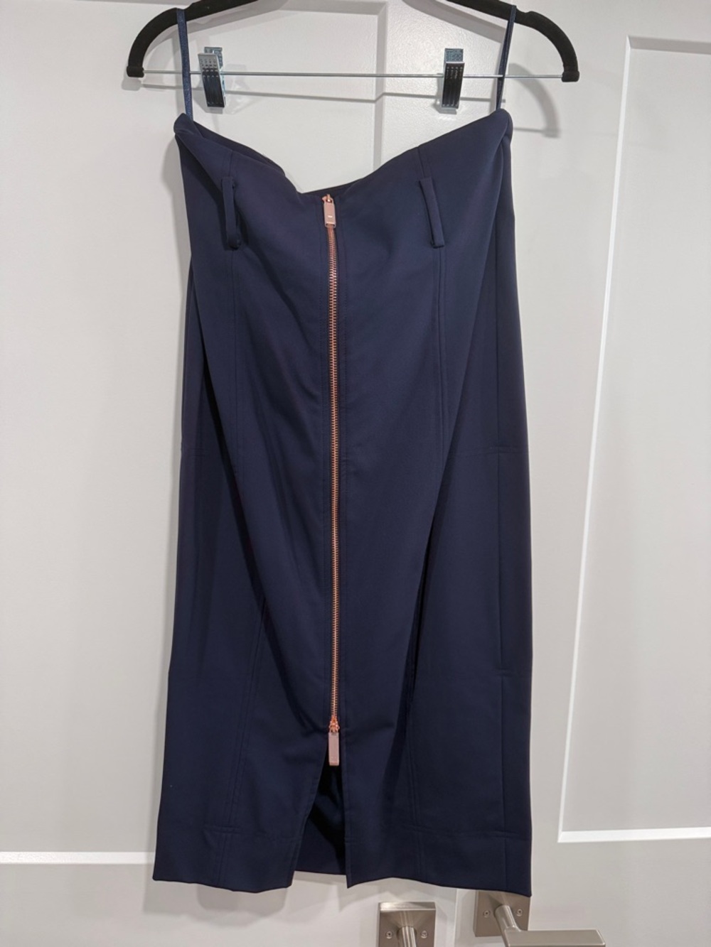 Ted baker zip up and down midi skirt